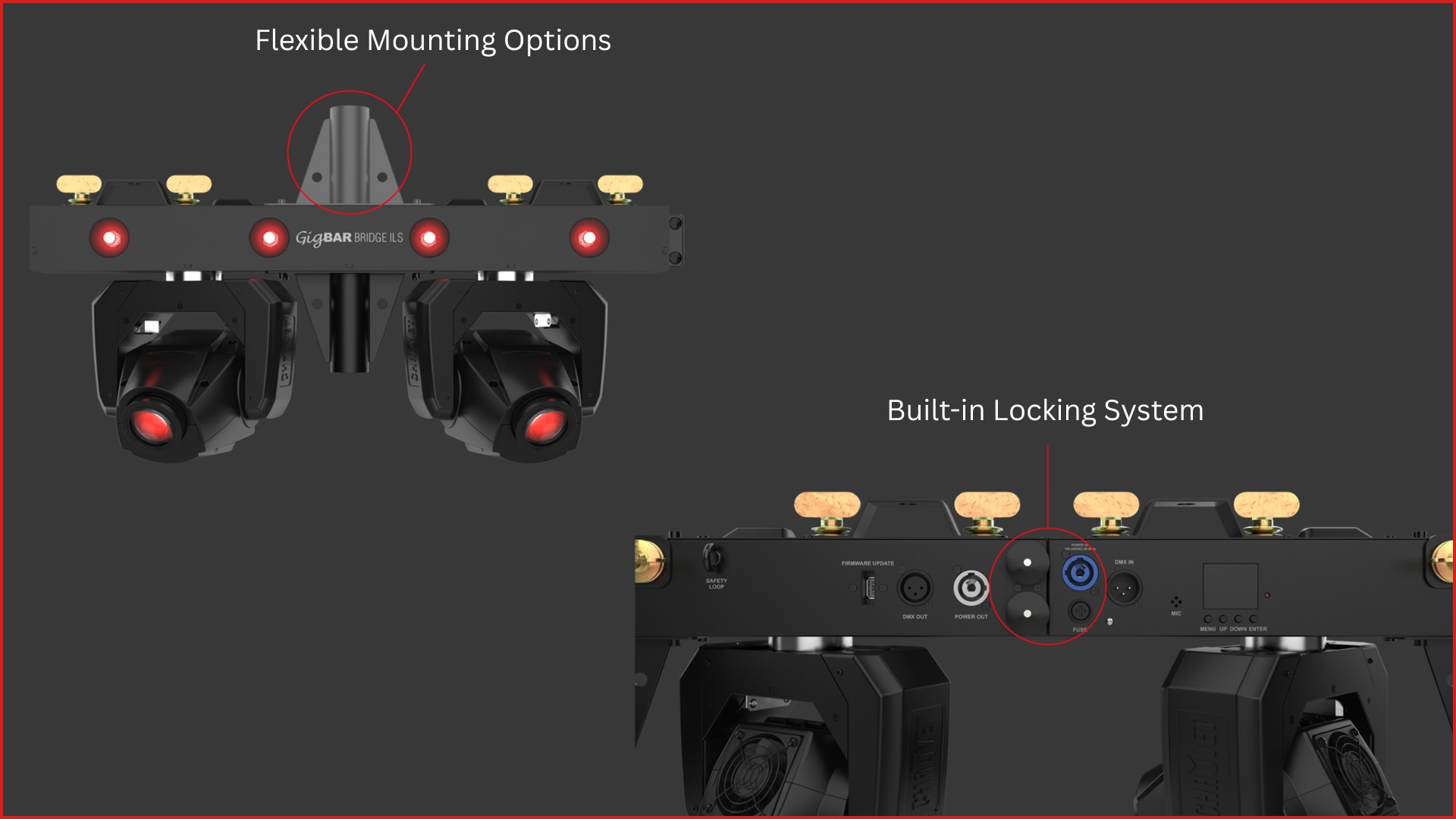 CHAUVET DJ GigBar Bridge ILS What's included