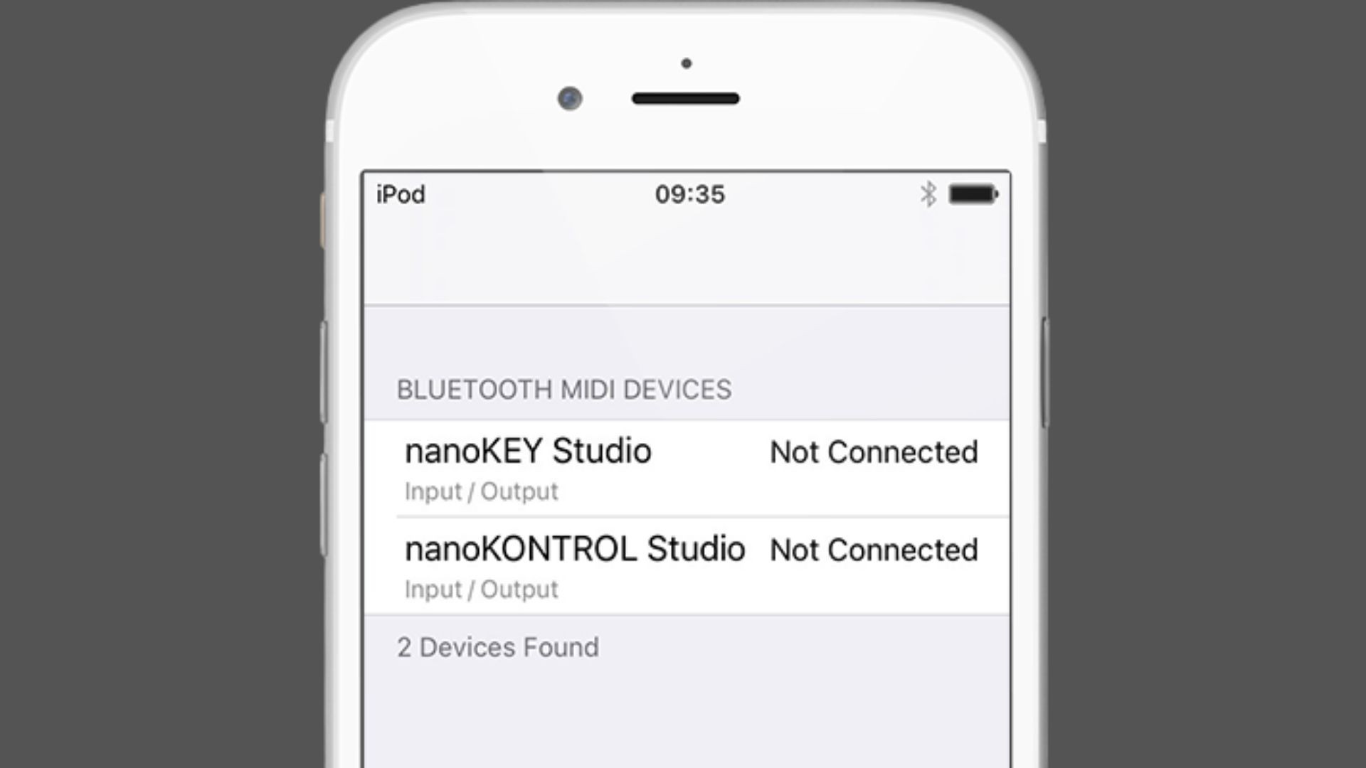 Korg nanoKONTROL Studio iOS