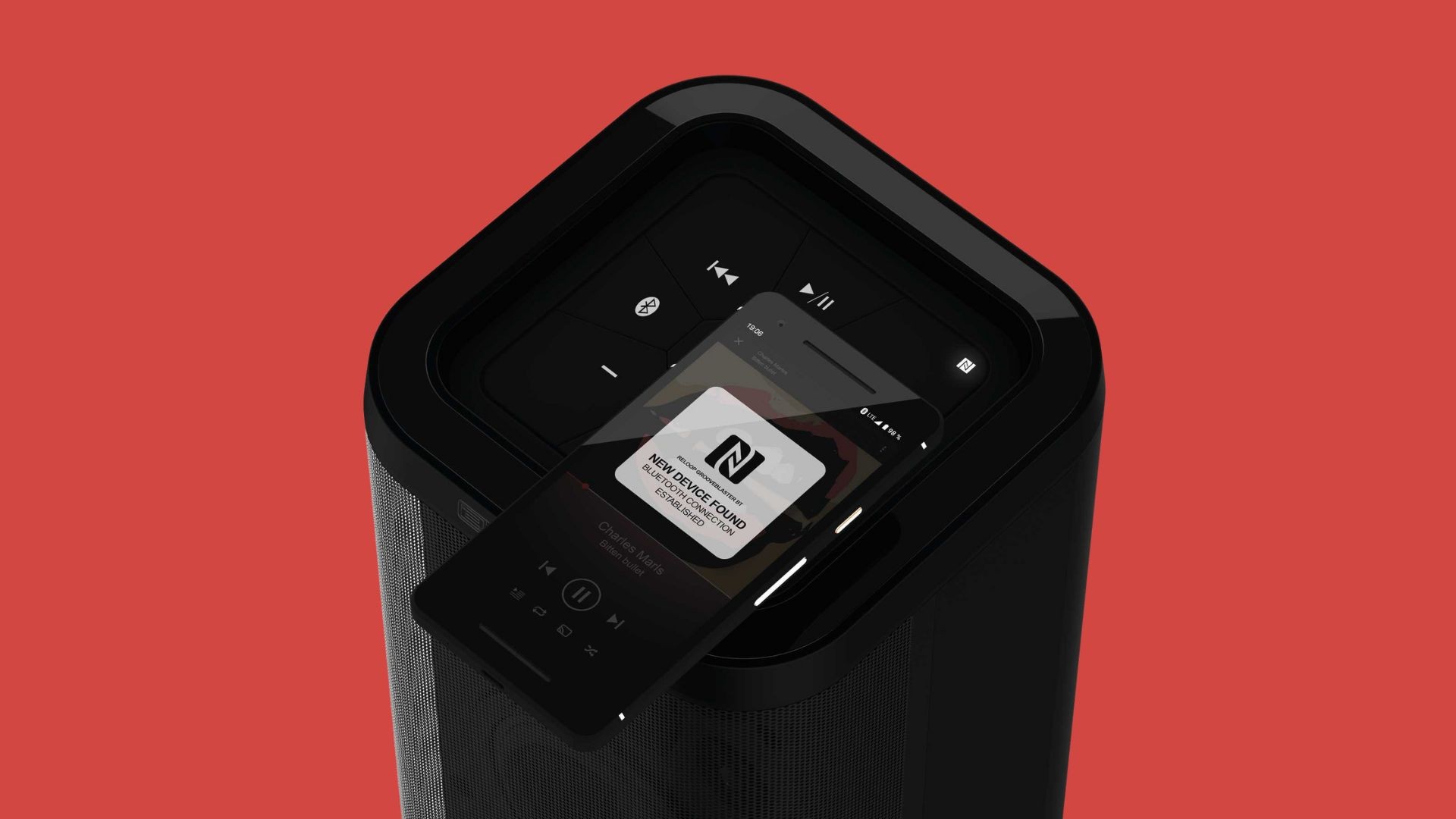 Reloop GROOVE BLASTER BT connectivity